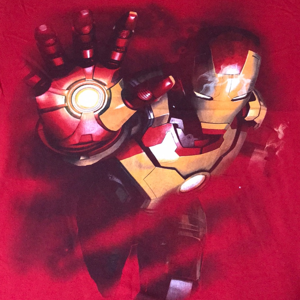 Marvel Iron Man 3 XL red shirt sleeve T-shirt